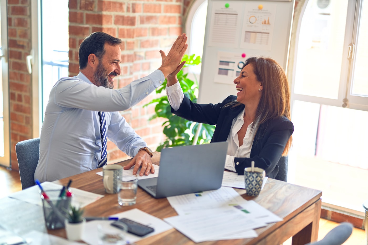 Small business owner interviewing a virtual assistant candidate over a video call